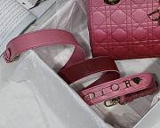 Lady Dior My ABC Pink Gradient Cannage Lambskin M0538 Size 20cm - 4