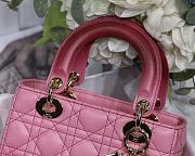 Lady Dior My ABC Pink Gradient Cannage Lambskin M0538 Size 20cm - 6