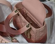 Lady Dior My ABC Light Pink Gradient Cannage Lambskin M0538 Size 20cm - 4