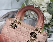 Lady Dior My ABC Light Pink Gradient Cannage Lambskin M0538 Size 20cm - 5