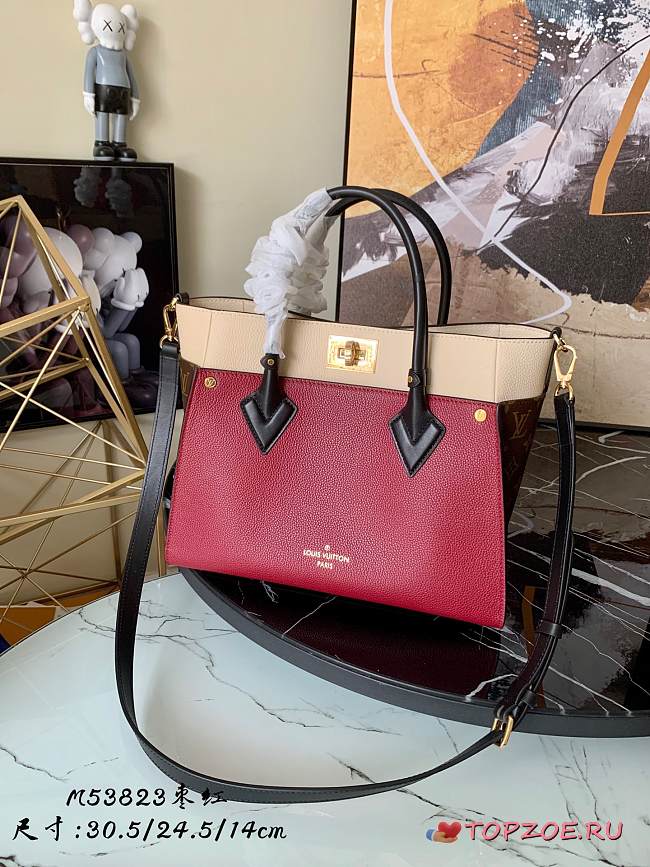 LV On My Side MM Wine M56934 Size 30.5 cm - 1