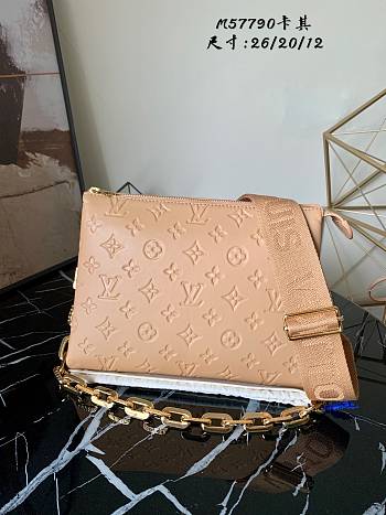 LV Coussin PM Camel M57791 Size 26 cm