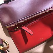 Valentino Medium Garavani Vlogo Walk Tote Bag Burgundy Size 31 cm - 2