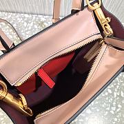 Valentino Small Garavanivlogo Walk Tote Bag Rose Cannelle Size 20 cm - 5