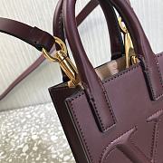 Valentino Mini Garavani Vlogo Walk Tote Bag Burgundy Size 11 cm - 6