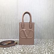 Valentino Mini Garavani Vlogo Walk Tote Bag Rose Cannelle Size 11 cm - 1