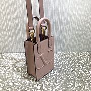 Valentino Mini Garavani Vlogo Walk Tote Bag Rose Cannelle Size 11 cm - 2