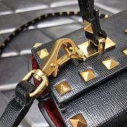 Valentino Rockstud Alcove Box Bag Black WAX0NO Size 19 cm - 4