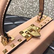 Valentino Rockstud Alcove Box Bag Rose Cannelle WAX0NO Size 19 cm - 6
