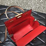Valentino Rockstud Alcove Box Bag Rose Cannelle WAX0NO Size 19 cm - 4