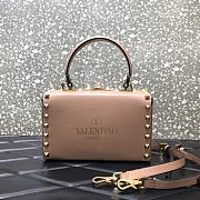 Valentino Rockstud Alcove Box Bag Rose Cannelle WAX0NO Size 19 cm - 3