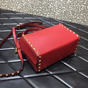 Valentino Rockstud Alcove Box Bag Red WAX0NO Size 19 cm - 4