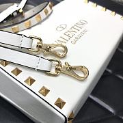 Valentino Rockstud Alcove Box Bag White WAX0NO Size 19 cm - 6