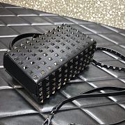 Valentino Rockstud Alcove Box Bag With All-Over Black Studs DAN0NO 19 cm - 5