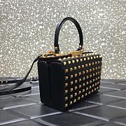 Valentino Rockstud Alcove Box Bag With All-Over Gold-tone Studs DAN0NO 19 cm - 5