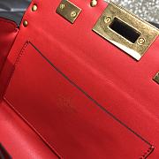 Valentino Rockstud Alcove Box Bag With All-Over Gold-tone Studs DAN0NO 19 cm - 4