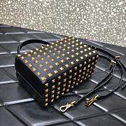 Valentino Rockstud Alcove Box Bag With All-Over Gold-tone Studs DAN0NO 19 cm - 3