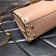 Valentino Small Rockstud Alcove Handbag Rose Cannelle WAX0NO Size 22 cm - 5