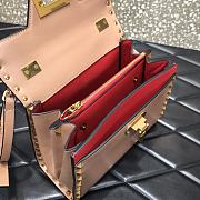 Valentino Small Rockstud Alcove Handbag Rose Cannelle WAX0NO Size 22 cm - 6
