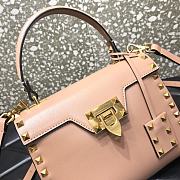 Valentino Small Rockstud Alcove Handbag Rose Cannelle WAX0NO Size 22 cm - 4