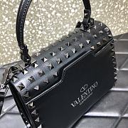 Valentino Small All-Over Black Studs Alcove Handbag DAN0NO Size 22 cm - 6