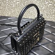 Valentino Small All-Over Black Studs Alcove Handbag DAN0NO Size 22 cm - 5