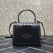 Valentino Small All-Over Black Studs Alcove Handbag DAN0NO Size 22 cm - 2