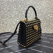 Valentino Small All-Over Gold-tone Studs Alcove Handbag DAN0NO Size 22 cm - 2