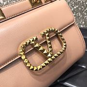 Valentino Medium Rockstud Alcove Handbag Rose Cannelle BQZ0NO Size 23 cm - 6