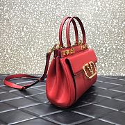 Valentino Medium Rockstud Alcove Handbag Red BQZ0NO Size 23 cm - 6