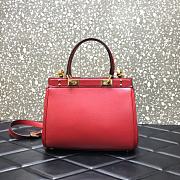 Valentino Medium Rockstud Alcove Handbag Red BQZ0NO Size 23 cm - 4