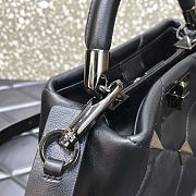 Valentino Small Roman Stud The Handle Bag With Tonal Studs BSF0NO Size 21 - 5