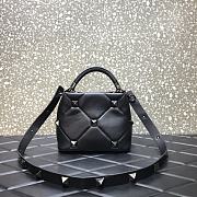 Valentino Small Roman Stud The Handle Bag With Tonal Studs BSF0NO Size 21 - 2