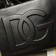 D&G Small Calfskin DG Daily Shopper Black Size 36 cm - 5
