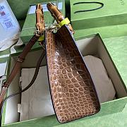 Gucci Diana Small Crocodile Tote Bag Brown 660195 Size 27 cm - 5