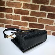 Gucci Padlock Signature Shoulder Bag Black 498156 Size 26x18x10 cm - 5