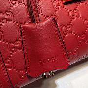 Gucci Padlock Signature Shoulder Bag Red 498156 Size 26x18x10 cm - 4