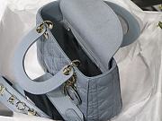 Dior Lady Dior My ABCDIOR Bag SKy Blue M0538 Size 20 cm - 3