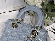 Dior Lady Dior My ABCDIOR Bag SKy Blue M0538 Size 20 cm - 5