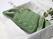 Dior Lady Dior My ABCDIOR Bag Avocado Green M0538 Size 20 cm - 5