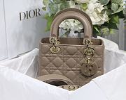 Dior Lady Dior My ABCDIOR Bag Dark Beige M0538 Size 20 cm - 2