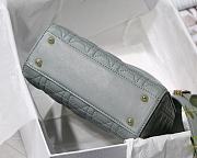 Dior Lady Dior My ABCDIOR Bag Blue Gray M0538 Size 20 cm - 5