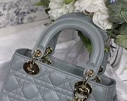 Dior Lady Dior My ABCDIOR Bag Blue Gray M0538 Size 20 cm - 2