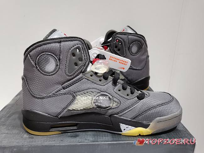 Nike Air Jordan 5 Off-white Gray - 1