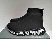Balenciaga Speed Trainer Triple Logo Print - 1