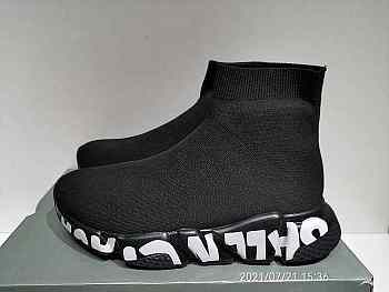 Balenciaga Speed Trainer Triple Logo Print