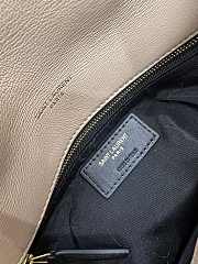 YSL Loulou Puffer Small Shearling Light Brown Bag 577476 Size 29×17×11cm - 3