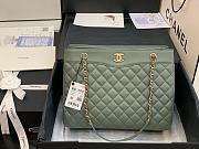 Chanel Large Coco Vintage Timeless Tote Bag Dark Mint A57030 Size 35 cm - 1