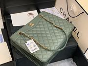 Chanel Large Coco Vintage Timeless Tote Bag Dark Mint A57030 Size 35 cm - 5