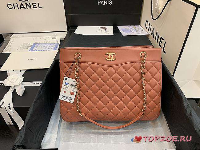 Chanel Large Coco Vintage Timeless Tote Bag Brick A57030 Size 35 cm - 1